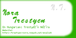 nora trestyen business card